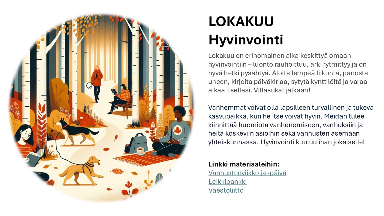 Lokakuu hyvinvointi