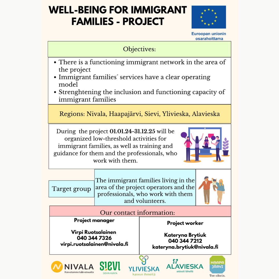 Well-being for immigrant families -project