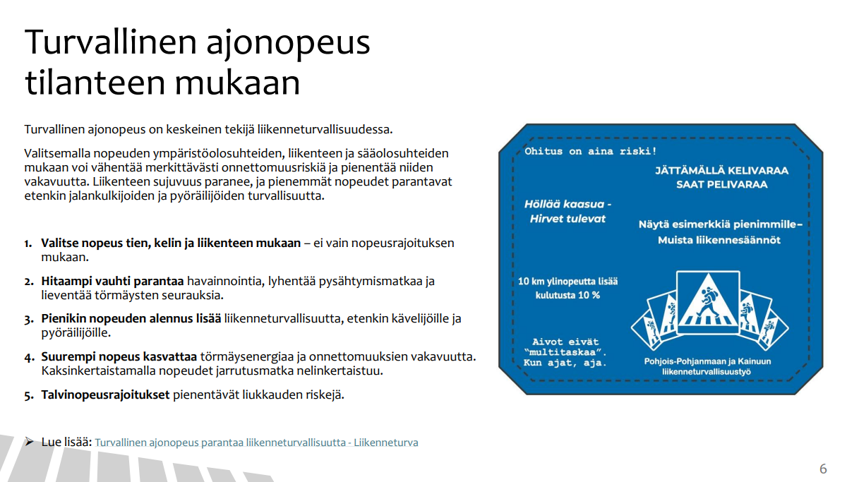 Turvallinen ajonopeus