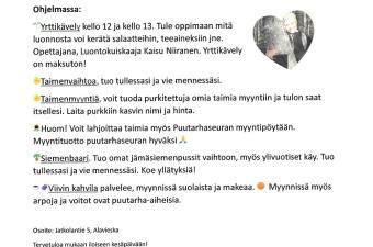 Taimenvaihtopäivä ilmoitus