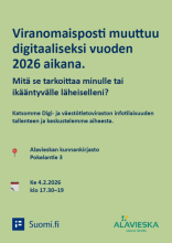 Viranomaisposti muuttuu digitaaliseksi 2026