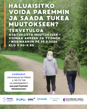 Ajatuksista muutokseen - voimaa arkeen ja työhön -webinaari