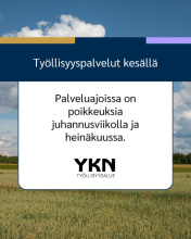 YKN kesän aukioloajat