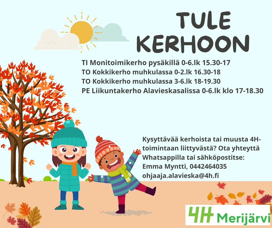 Tule kerhoon 4H Merijärvi